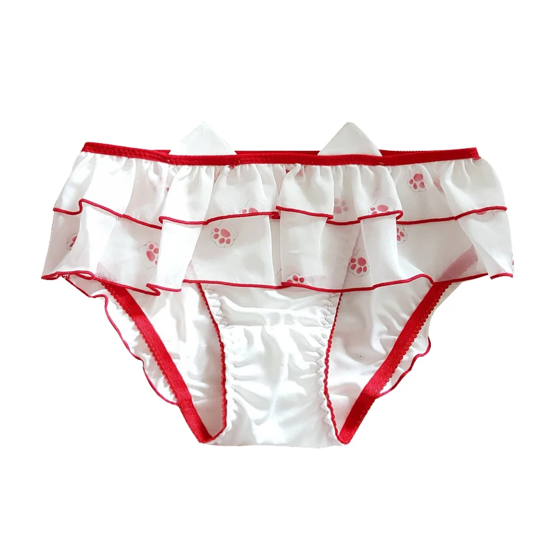 Японское милое Аниме мягкое шифоновое сексуальное нижнее белье с принтом в виде