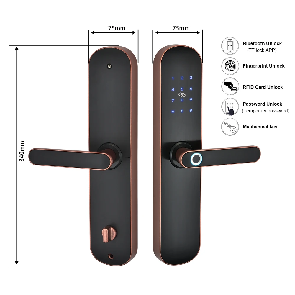 FREECAN Bluetooth Wi Fi электронный дверной замок с приложением TTlock смарт для защиты от