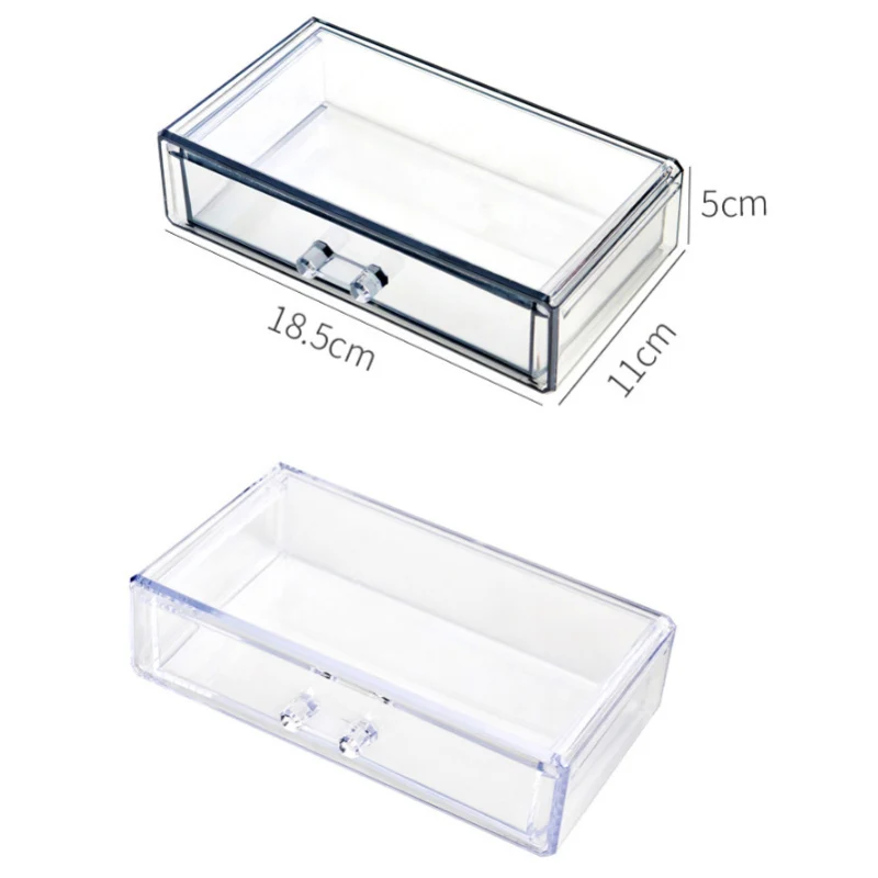 

Acrylic Organizer Cosmetic Storage Box Drawer Make Up Organizer For Small Things Jewelry Containers For Desktop Dresser Bathroom