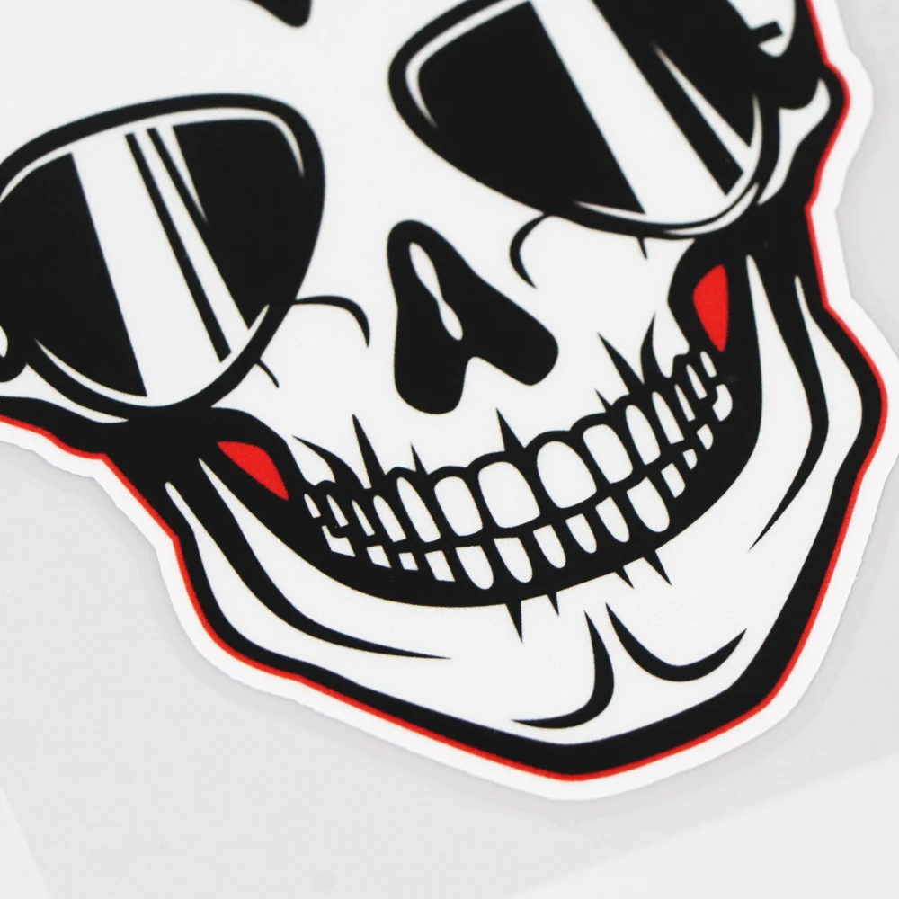 

YOJA 10.9X15.8CM Personality Skull Vinyl Decal Car Sticker Creative Cartoon Car Window Decorate 19A-0104