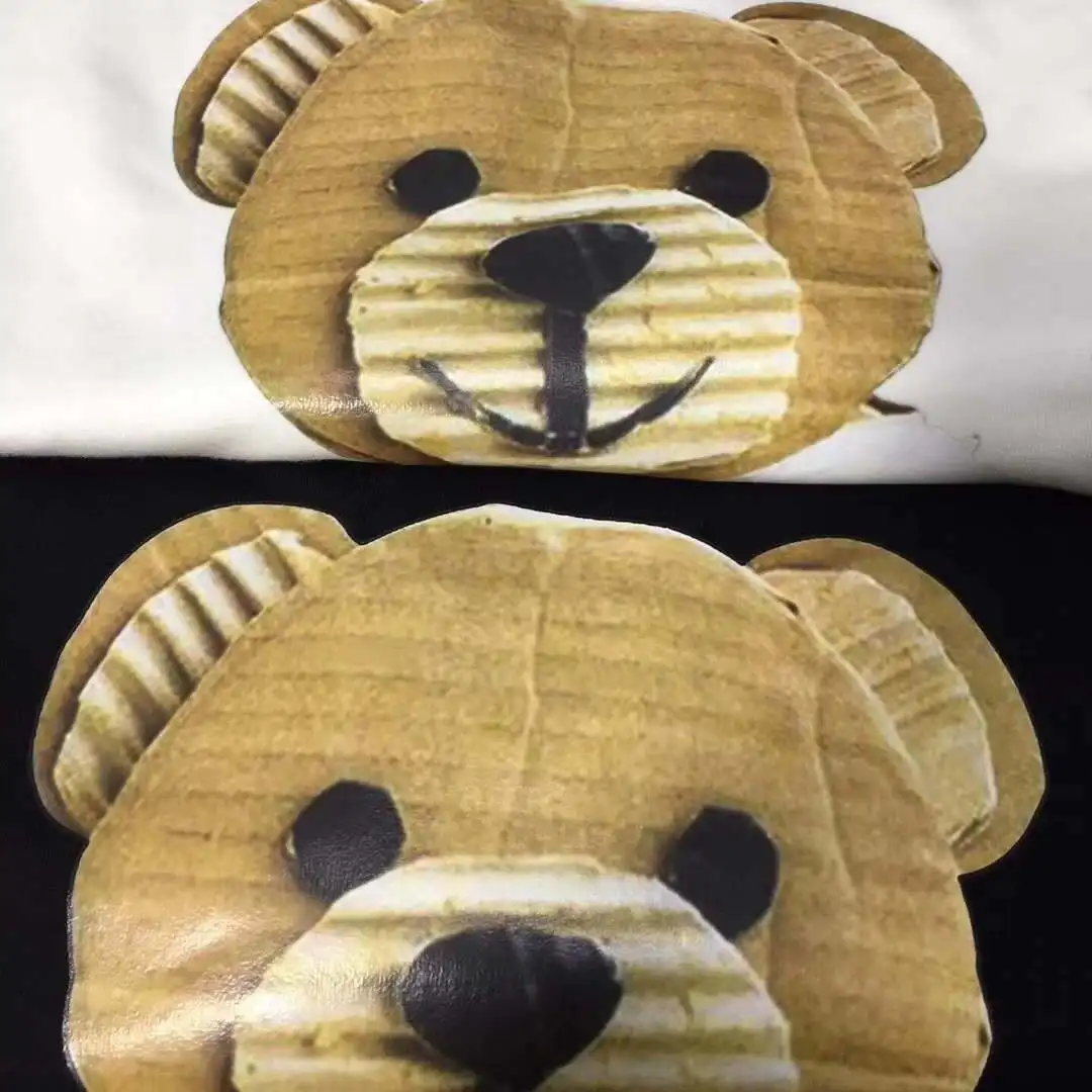 

2021 Autumn and Winter New Moschino Paper Shell Bear Terry Sweatshirt Women's Korean-Style Loose Long-Sleeved Ins Top