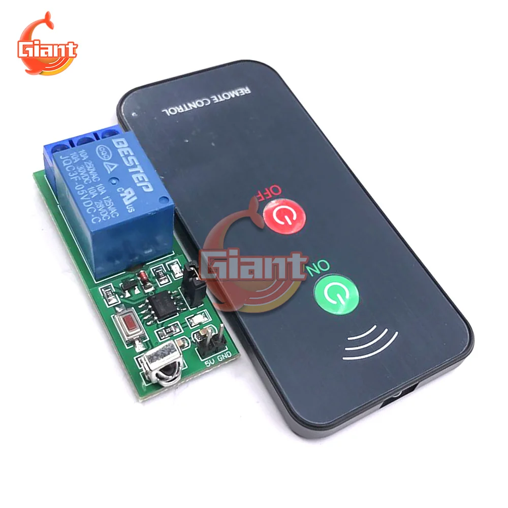 1-канальный инфракрасный приемник релейный драйвер Модуль платы 5 В + активный