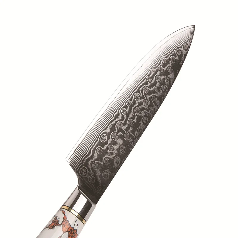 

8 дюймов VG10 ножи накири из дамасской стали с черной ручкой японский шеф-Нож китайский Мясницкий кухонные ножи кухонные столовые приборы