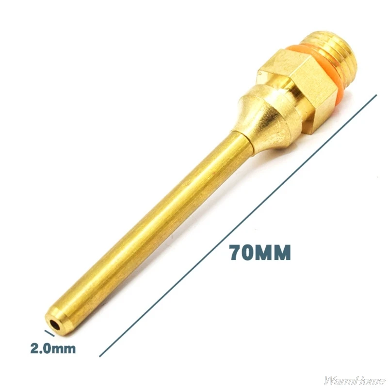 

Melt Glue Gu-n Accessories Pure Copper Nozzle Long Short Small-bore Large Diameter 2x34mm 2x50mm Replacement Nozzle F22 21