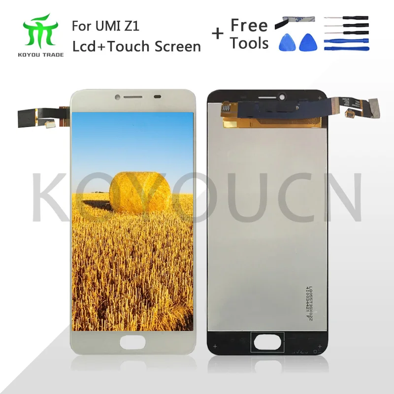 Черный/белый для Umidigi Z1/UMI Z1 ЖК дисплей + сенсорный экран дигитайзер стеклянная