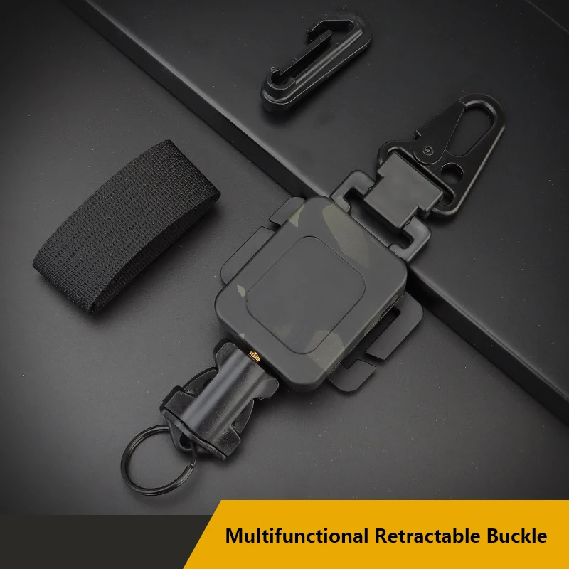 

2 In 1 Outdoor Anti-lost Anti-theft Multifunctional Retractable Buckle Anti-theft Telescopic Buckle Retractable Spring Rope Ho
