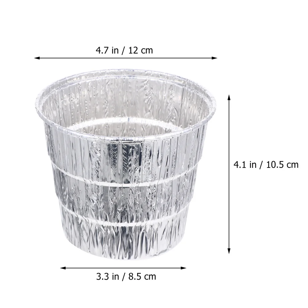 

12pcs Professional Liner Replacement Pellet Grills Foil Tray Grease Bucket Liner