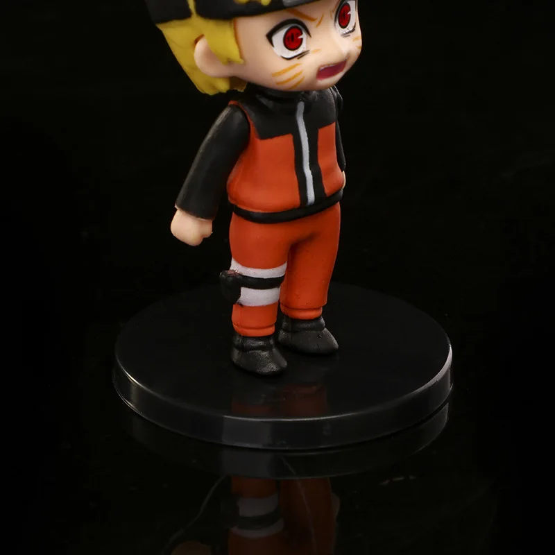 

1pcs 6.5cm naruto anime action figure toys uzumaki sasuke sakura kakashi gaara models cartoon doll gifts kids toys randomly