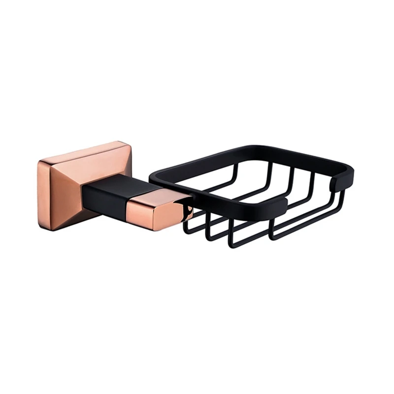 Solid Brass Rose Gold Toilet Brush Holder Robe hook Bathroom Hardware Set Paper Accessories | Обустройство дома