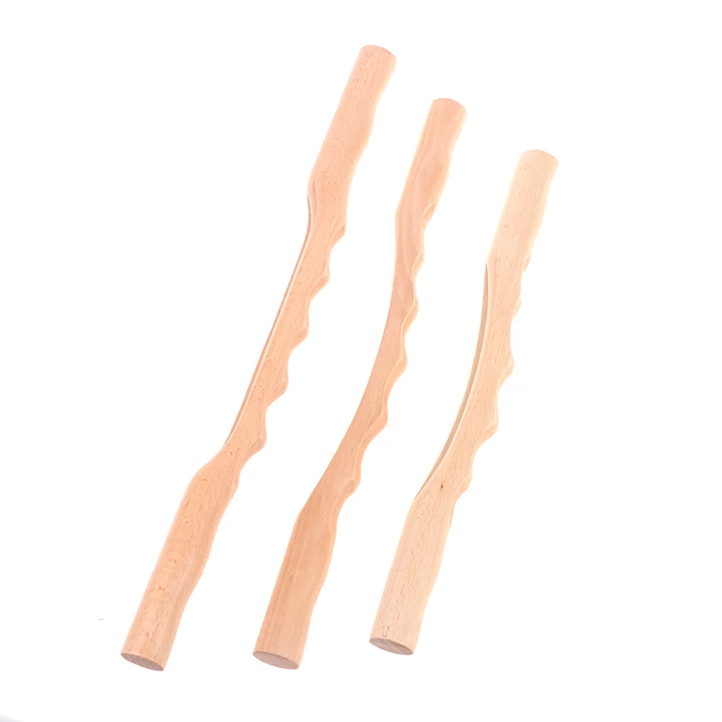 

Natural Wood Stick for Massage Gouache Beech Wooden Neck Shoulder Back Massager