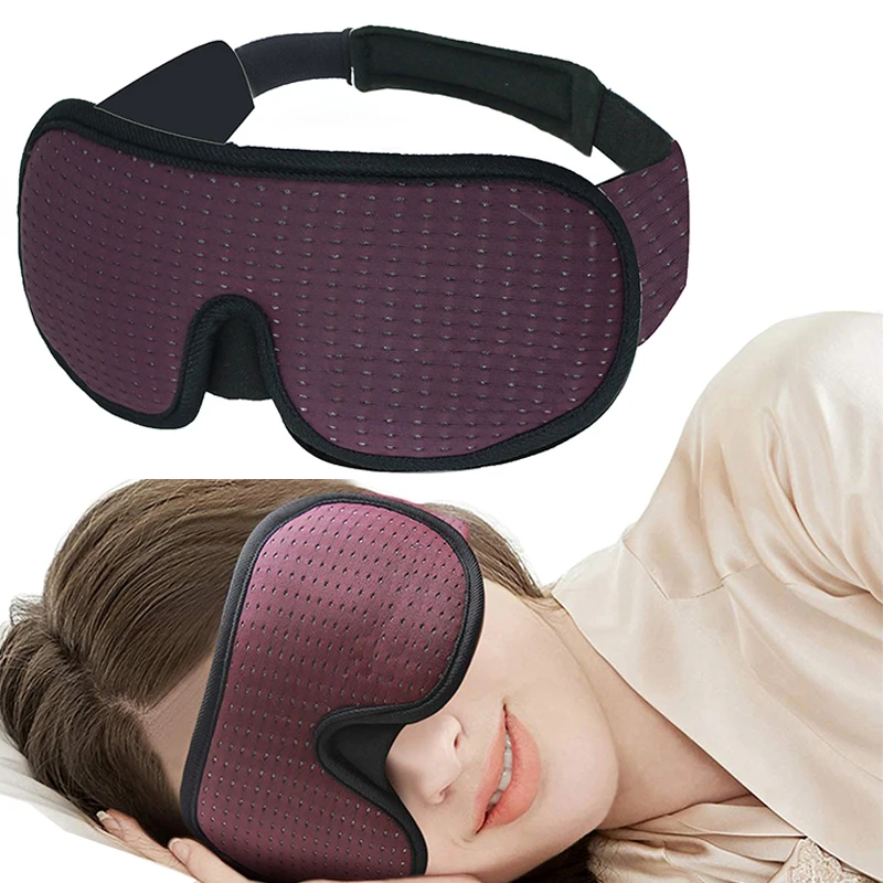 

Breathable 3D Sleeping Mask Block Out Light Sleep Mask For Eyes Shade Blindfold Sleeping Aid Face Mask Eyepatch