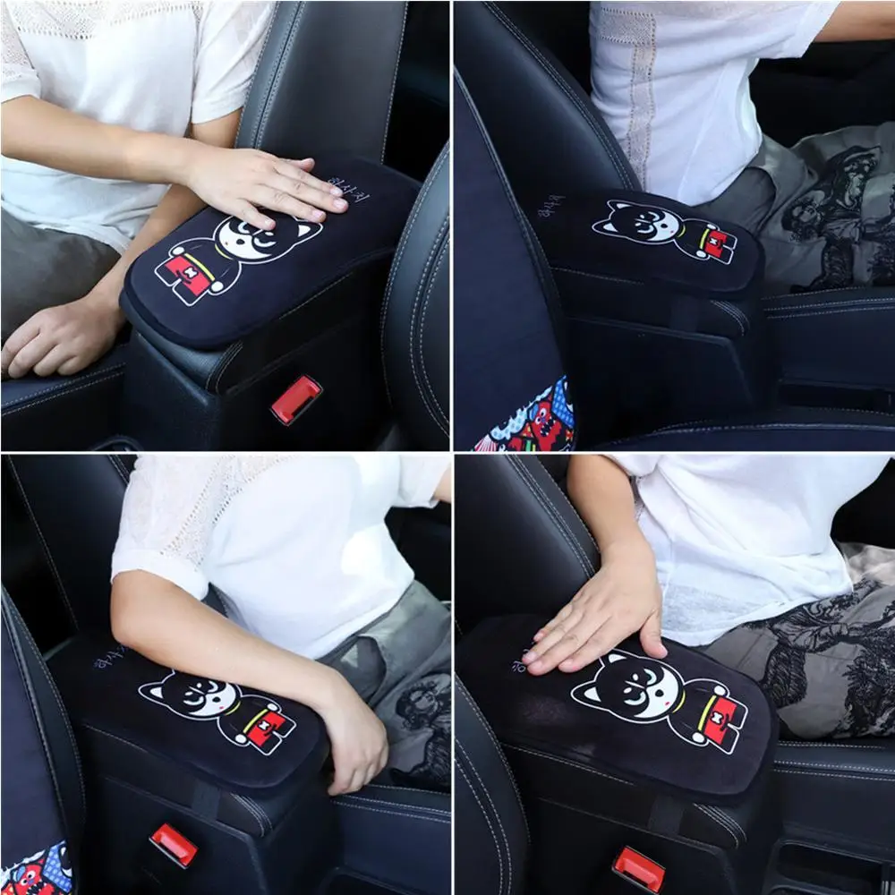 Универсальный автомобильный подлокотник чехол для подушки мультяшный