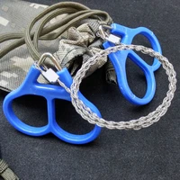 emergency gear stainless steel wire saws outdoor practical camping hiking manual hand steel rope chain saws survival tools