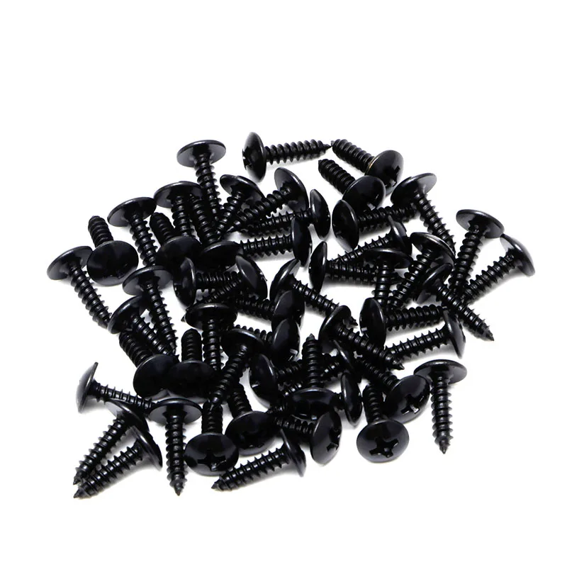 

2021 Top 50Pcs Black Guitar Bass Pickguard Mounting Screws for st TL SG LP Guitar