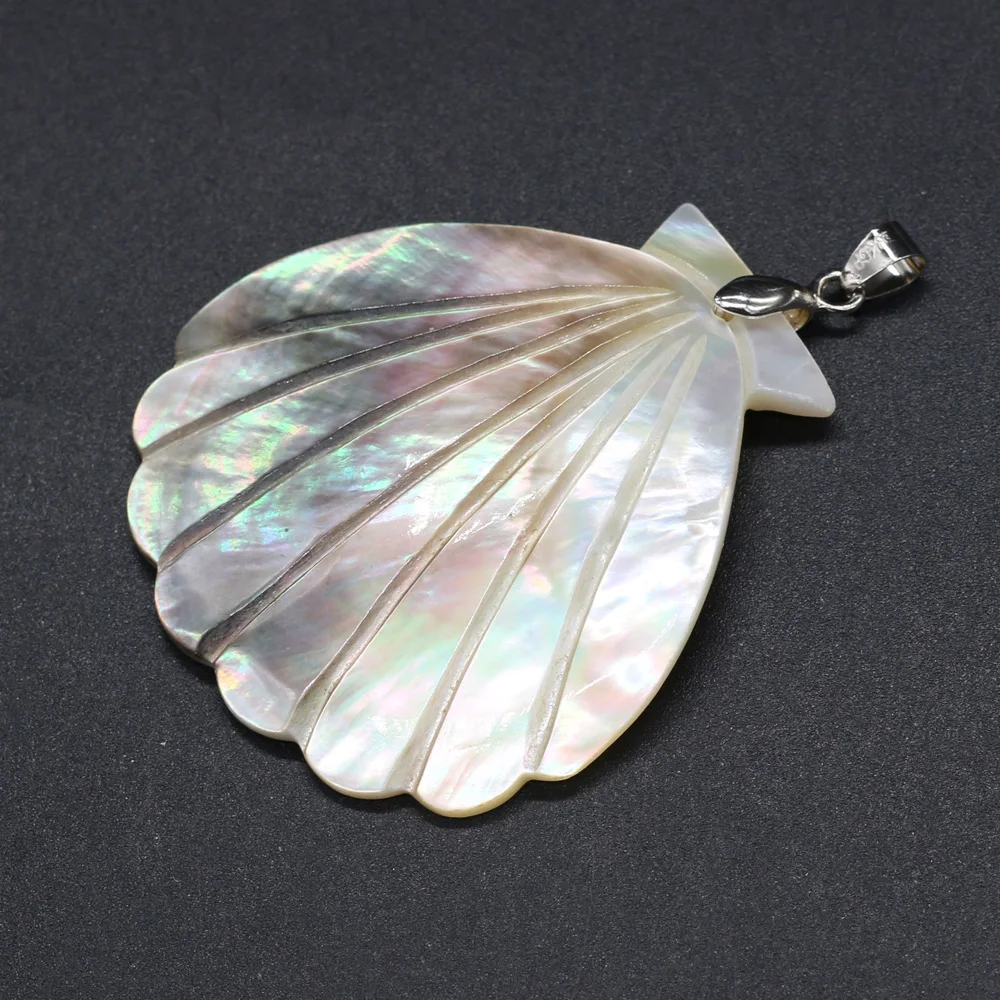 

Natural Mother Pearl Shell Charms Pendants for Women Gifts Jewelry Making DIY Accessories Fit Necklaces Earring Size 50x55mm