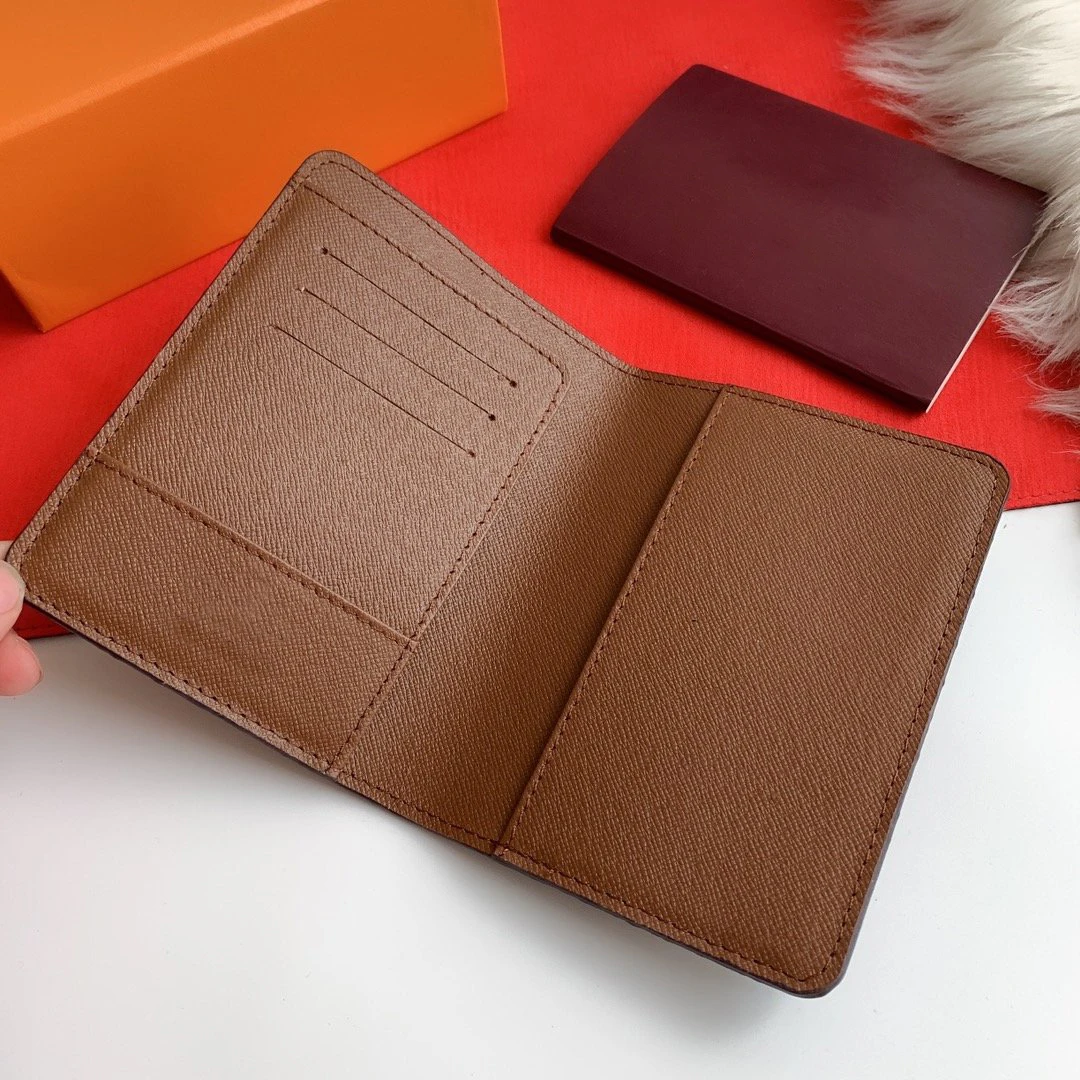 Роскошный дизайн модный классический кошелек для паспорта высокого