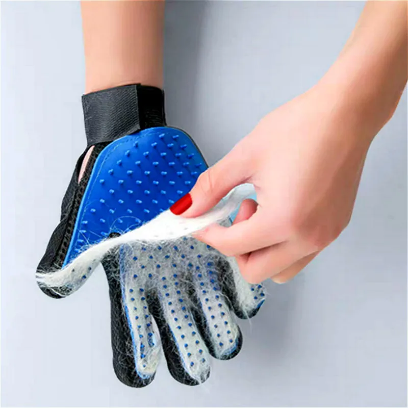 Стрижка кошек и собак перчатка для удаления шерсти домашних животных Массажная