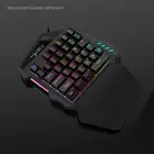 Проводная клавиатура с подсветкой, 35 клавиш, V100, 1,6 м, эргономичная игровая клавиатура одной руки для настольного ПК и ноутбука