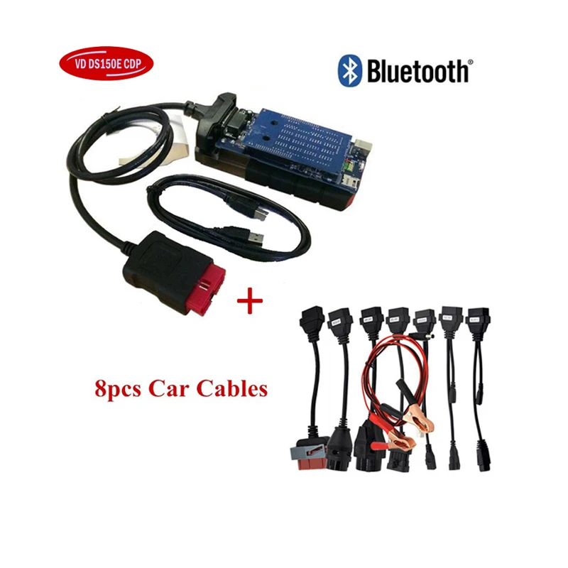 2021 новый Vci Obd Obd2 сканер для delicht VD Ds150e CDP USB Bluetooth 2018.R0/2017 r3 генератор ключей
