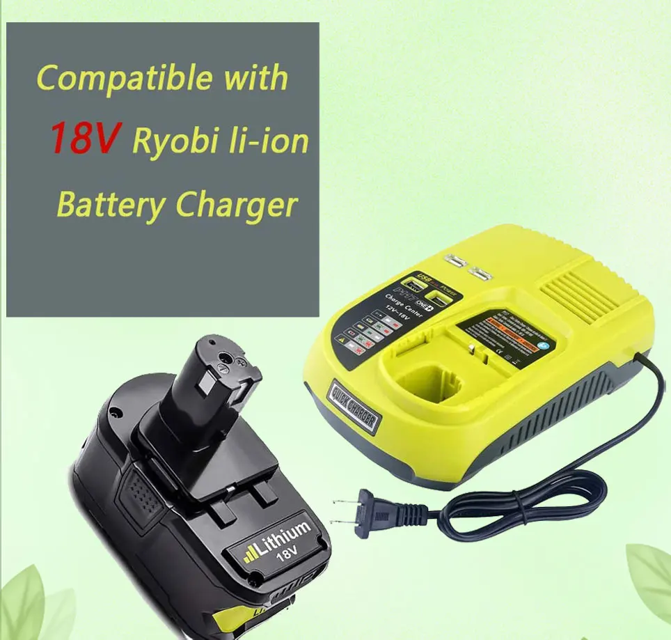 

2021 18 в 6000 мАч запасные части большой емкости для Ryobi P108 P105 P107 P109 P104 P100 литий-ионная аккумуляторная батарея для инструмента