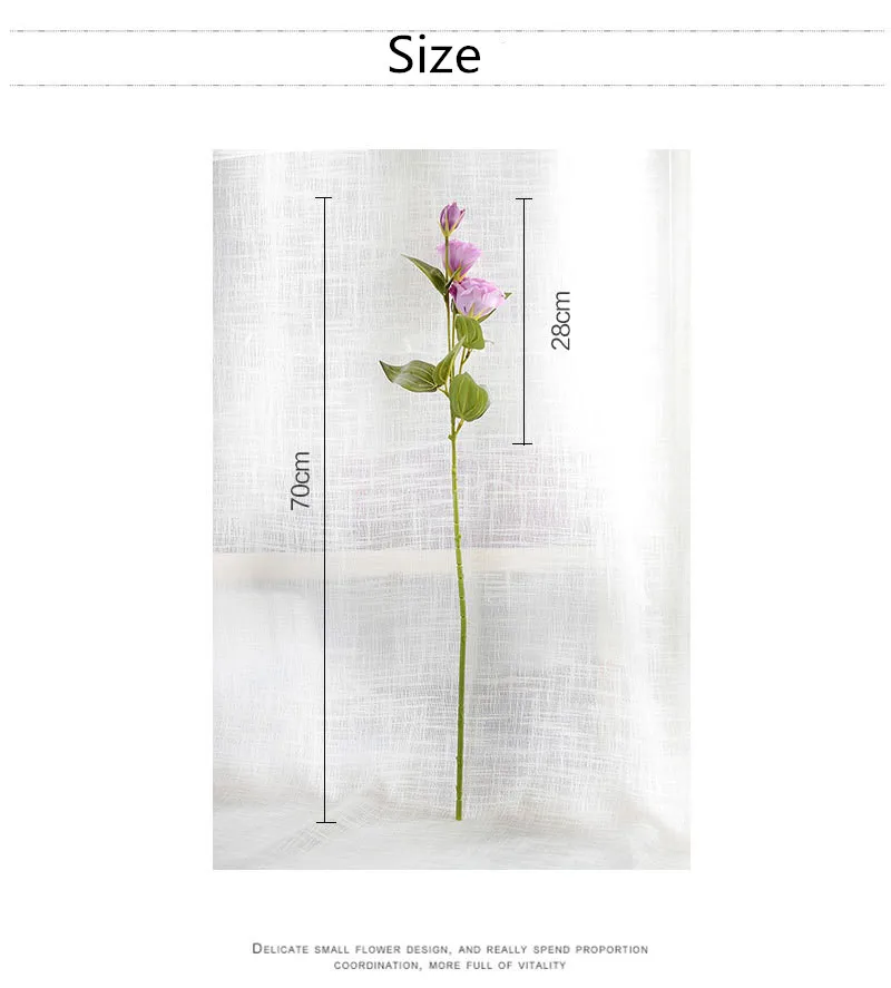3 шт./лот Eustoma Искусственный шелк цветок дома окно аксессуар для балконов фотографии фоны Platycladus orientalis