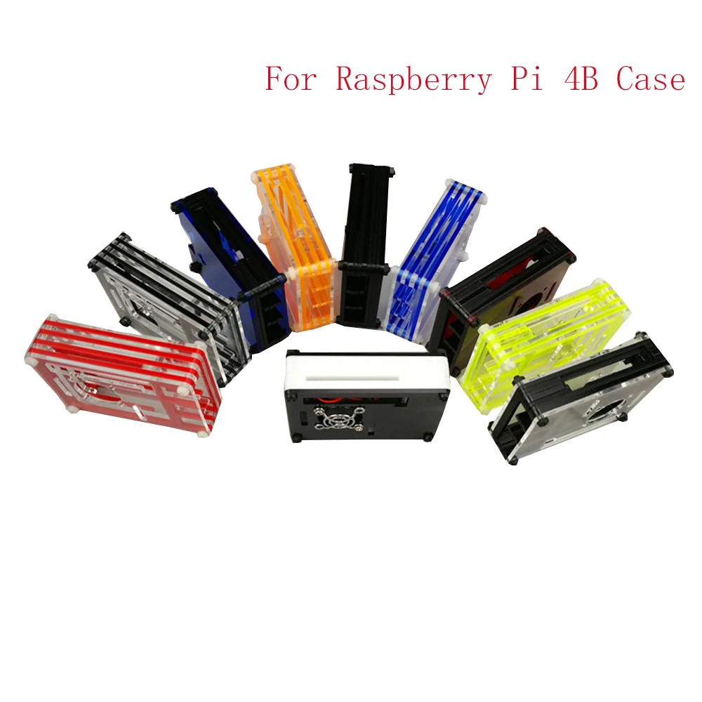 Акриловый 9 слойный чехол для Raspberry Pi 4 многоцветный Корпус Model B|Аксессуары