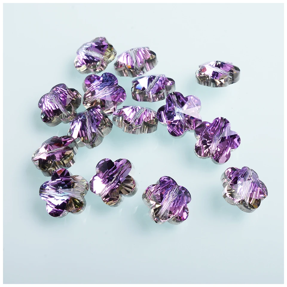 32 шт в форме цветка Хрустальные стеклянные бусины 14 мм для самостоятельного