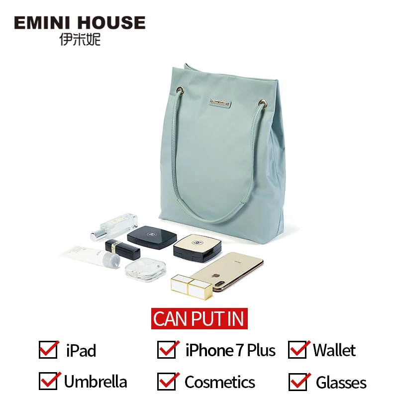 EMINI HOUSE вместительная нейлоновая сумка тоут женская через плечо сумки для женщин
