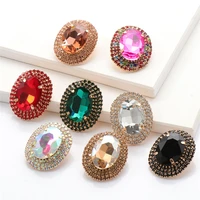 juran crystal stud earrings 2021 simple design earrings for women bohemia statement earrings fashion girls wedding party jewelry
