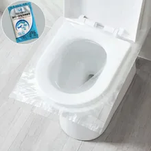 100Pcs Clear Disposable Toilet Seat Cover Plastic Business Travel Safety Waterproof Toilet Mat Seat Pad Cushion Bathroom Home 100Pcs Clear Disposable Toilet Seat Cover Plastic Business Travel Safety Waterproof Toilet Mat Seat Pad Cushion Bathroom Home