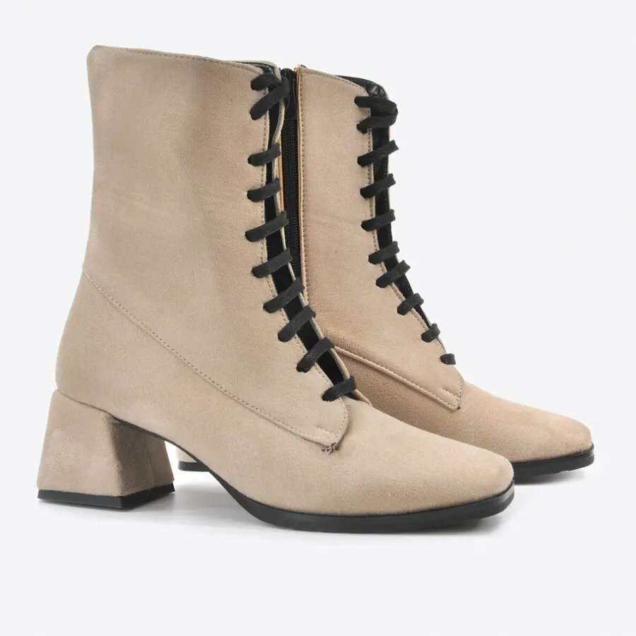 

Women Boots Mink Shoes Women Mink Suede Boots Vzn20-010K