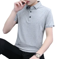 new short sleeve t shirt mens summer cotton mens solid polo shirt mens t shirt