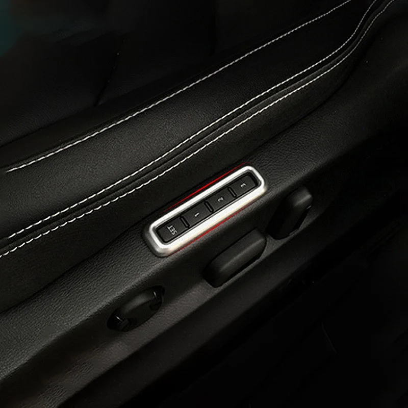 

Auto Stainless Steel Electric Seat Memory Adjustment Trim Sequin Frame Protect Sticker For Skoda Kodiaq Car Interior Accessories