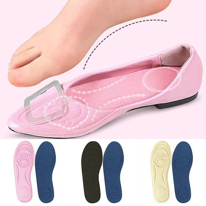 

4D Massage Insoles Sponge Orthopedic Insole Arch Support Orthotic Inserts Pads For High Heel Shoe Men Women Cushion Soles