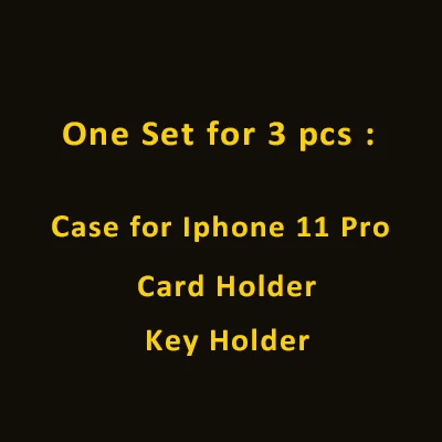 For Iphone 11 Pro Hiram Beron заказное имя держатель для карт Croco шаблон бизнес подарок роскошный кожаный Рождественский подарок Прямая поставка - Цвет: For Iphone 11 Pro