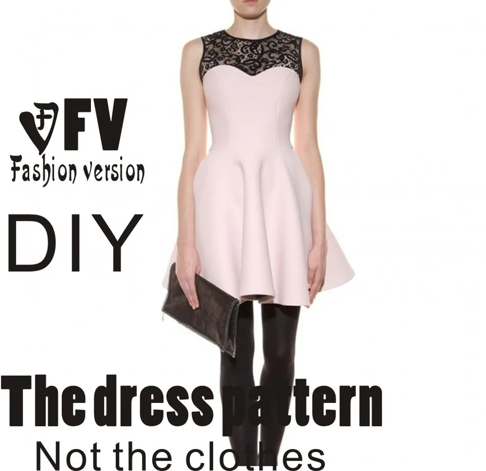 Платья шаблон для шитья резки Рисунок одежда &quotсделай сам&quot (в продаже не