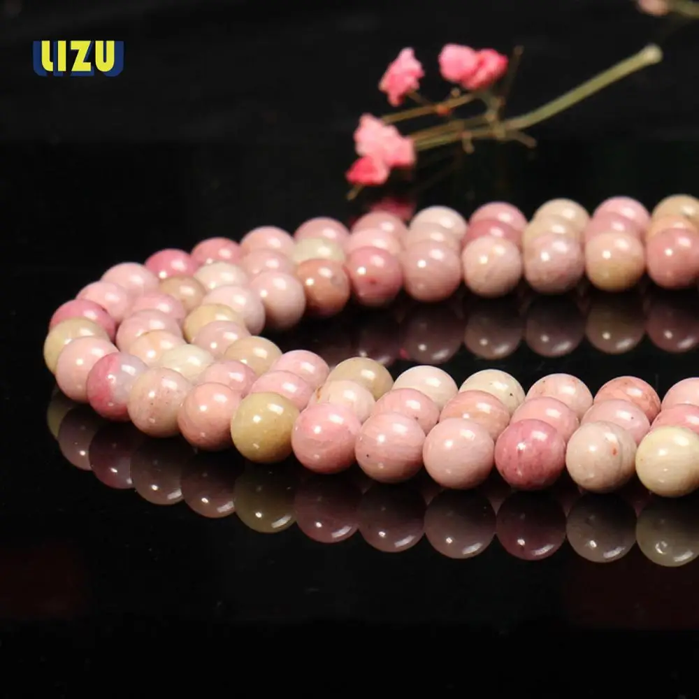 DIY ювелирные изделия из бисера Rhodochrosite свободные бусы полуфабрикаты 6/8 мм
