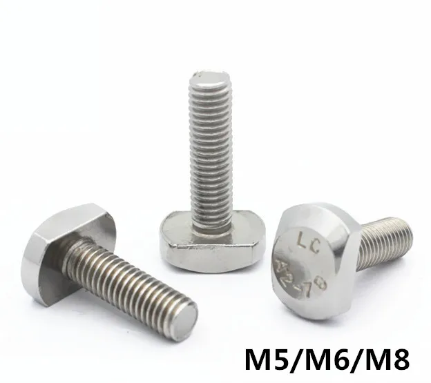 Болты с Т образной головкой M5/M6/M8 GB37 T Shapep Style винты из нержавеющей стали|Дверные