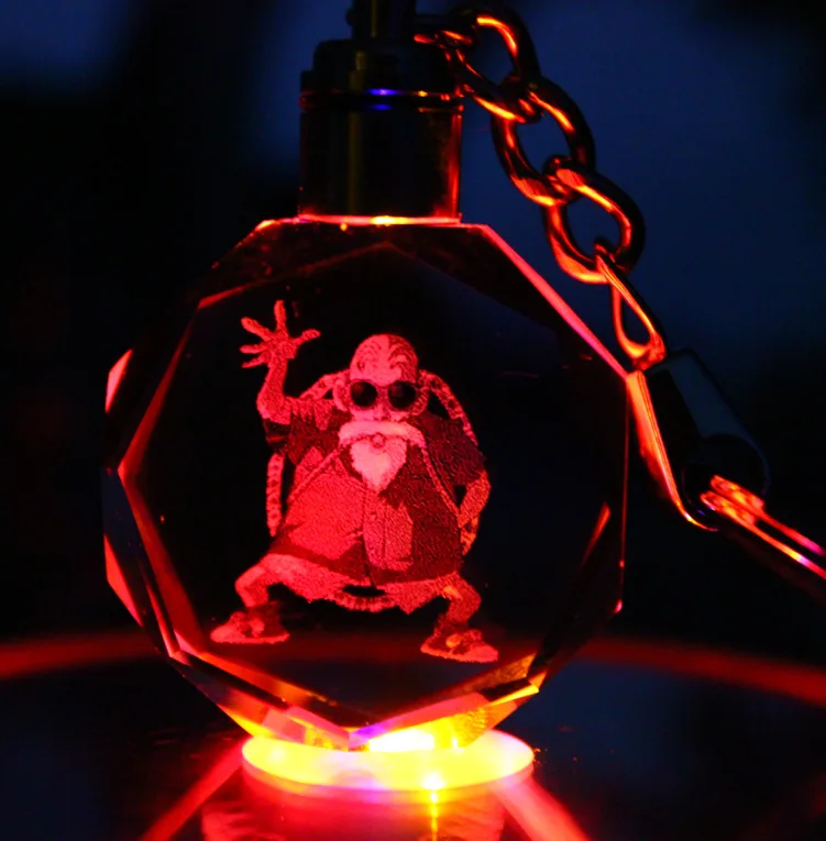 Брелок для ключей с милым шариком Пикачу карманный светодиодный брелок