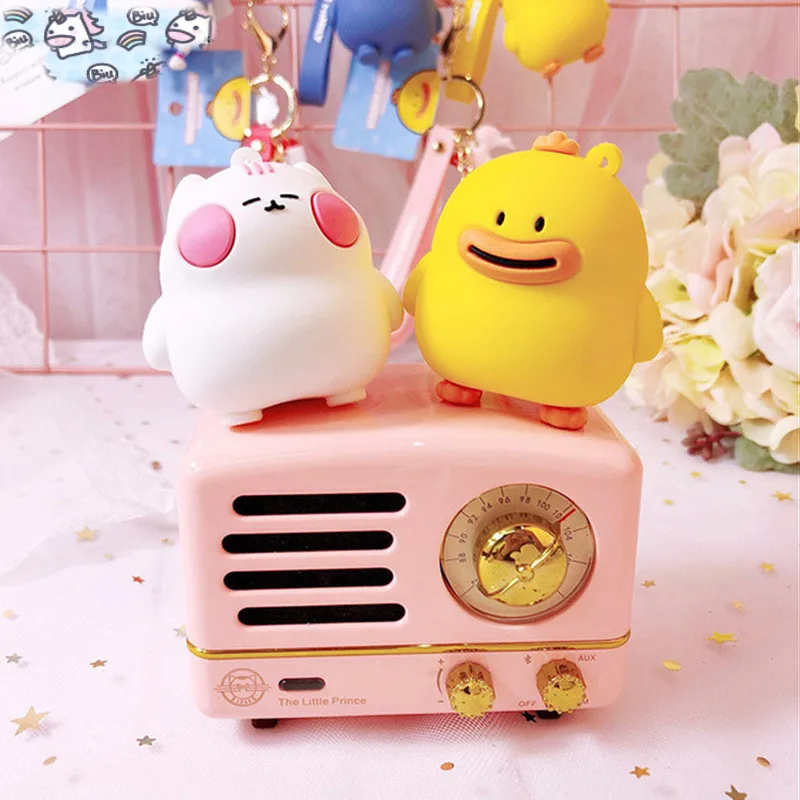 

Cartoon Key Chaincute Sausage Mouth Keychains Rubber Family Key Ring Lady Lovers Bag Suitcase Pendant Accessories