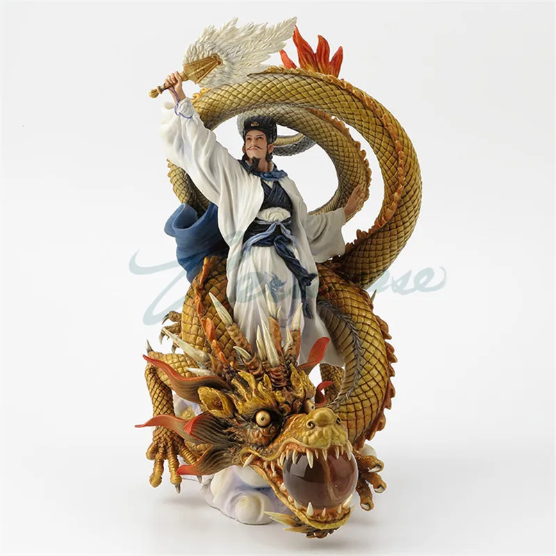 Китайский стиль Zhuge Liang Статуя Дракона для верховой езды Романтика трех царств