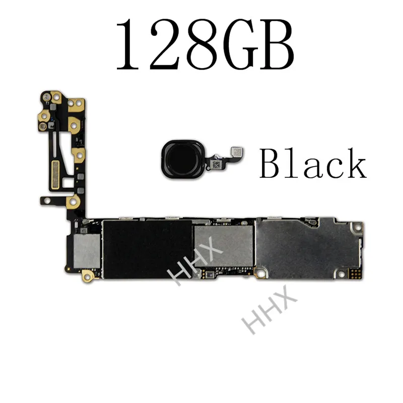 128GB-Black Оригинальная разблокированная материнская плата для iPhone 6 с/без touch ID, бесплатный iCloud для iPhone 6 материнская плата с системой IOS pan - Цвет: 128GB-Black
