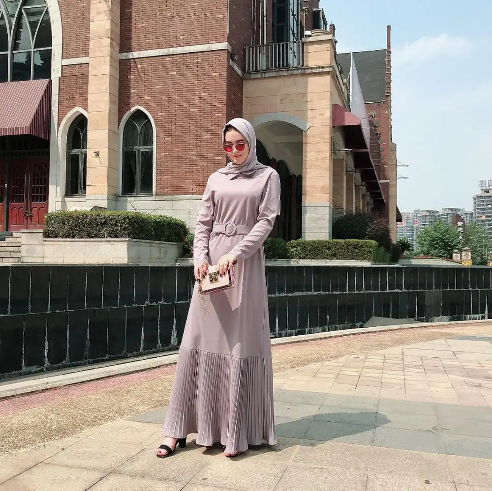 Элегантное мусульманское плиссированное платье Abaya Vestidos кардиган для вечеринки