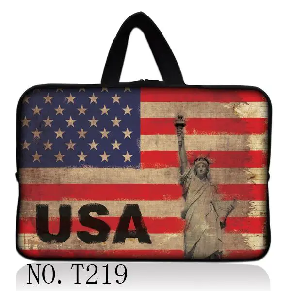 

USA Flag Laptop Bag Sleeve 10 11 12 13 14 15.6 Notebook Bag For Macbook Air Pro 13.3 15 Dell Asus HP Acer Xiaomi Laptop Case