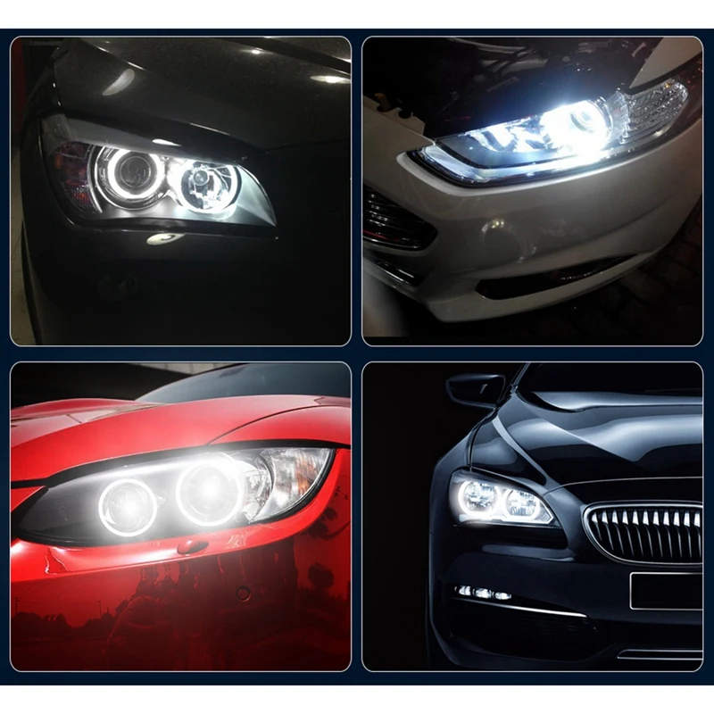 Комплект из 2 предметов голубого цвета светодиодный Ангел глаз Halo Кольцо маркер