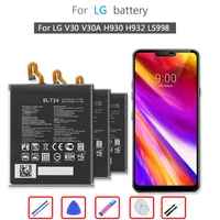 BL-T34 Mobile Phone Battery For V30 V30  V30A H930 H932 LS998 T34 Bateria 3155mAh Batteries Free tool