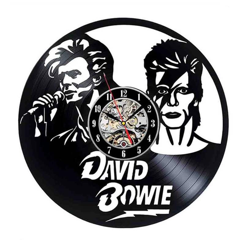 Настенные 3d-часы David Bowie современный дизайн музыкальная тема наклейки винтажные