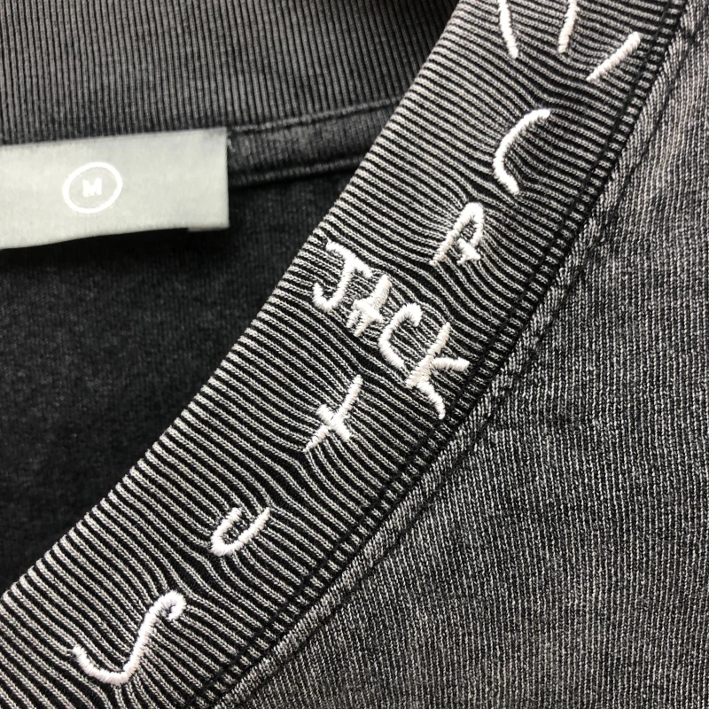 

Cactus Embroidery On Collar Travis Scott T shirt Men Women Best Quality Nice Washed Heavy fabric Summer Style Tops Tee