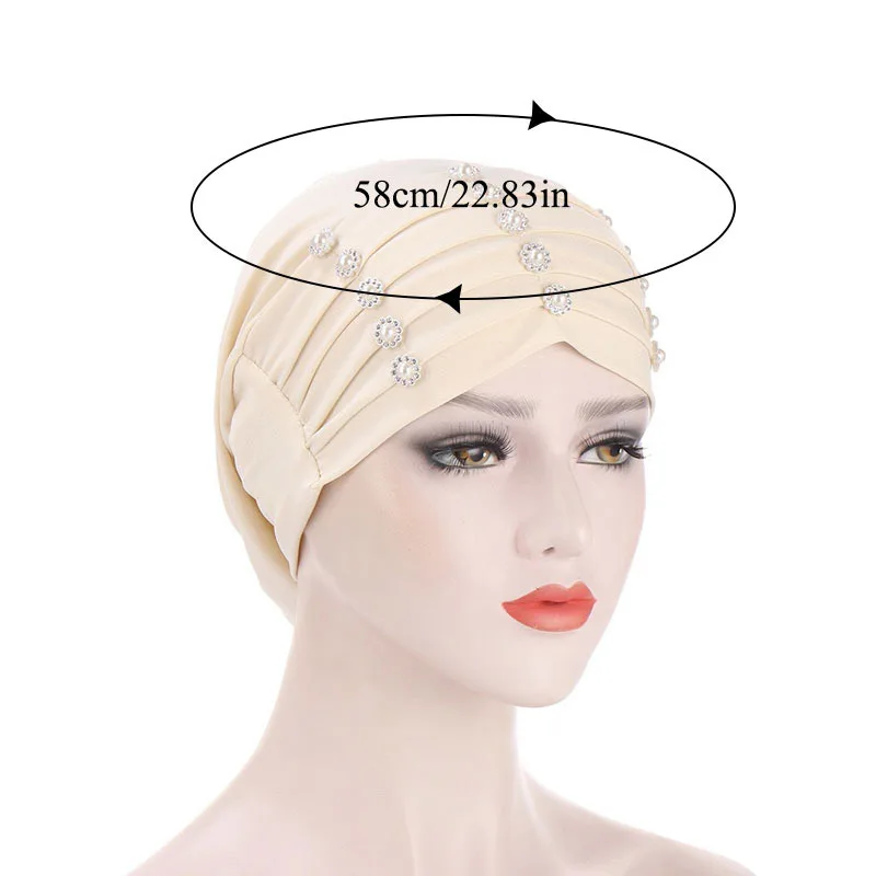 

Women Muslim Hijab Scarf Inner Hijab Caps Ladies Islamic Cross Headband Turban Headwrap Hairband Women Muslim Hijab Headscarf