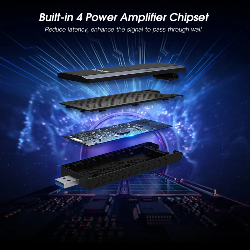 

EDUP EP-1675 WIFI Adapter USB 3.0 AC 1900Mbps Wireless Network Card Dual Frequency 2.4G/5Ghz Wifi Remote Receiver